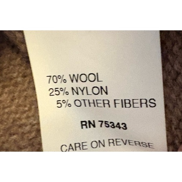 Daniele Blasi Sweater Wool Blend Waffle Knit Shawl Neck Women Medium - Picture 7 of 8